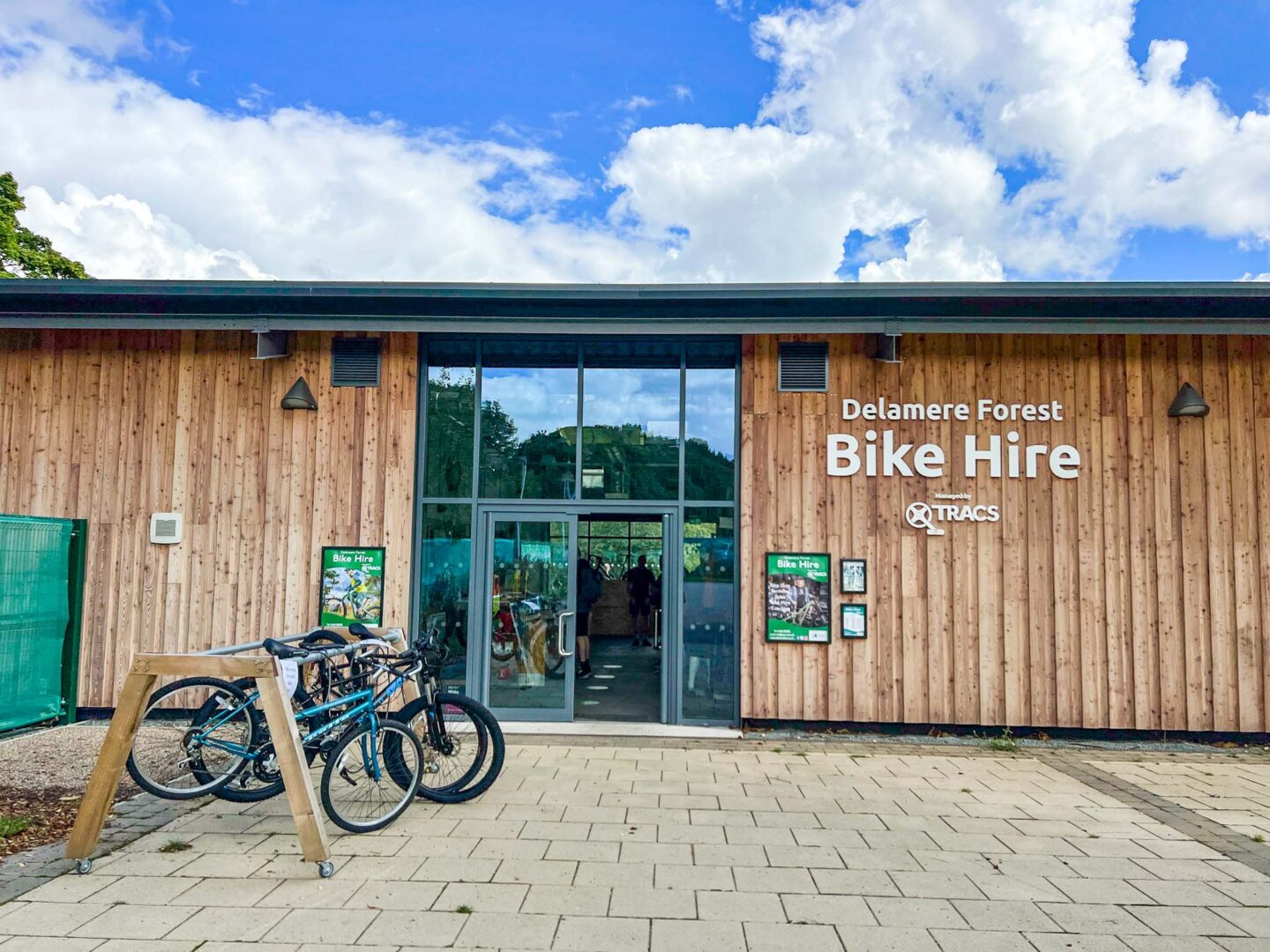 The Wandering Quinn Travel Blog Family Days Out Near Manchester, bike hire shop at Delamere Forest
