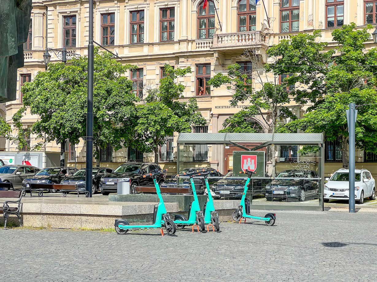 things to do in Bratislava, electric scooters in Bratislava