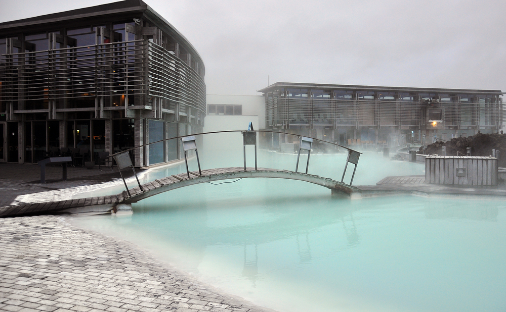 things to do in iceland in the rain, blue lagoon on a cloudy day