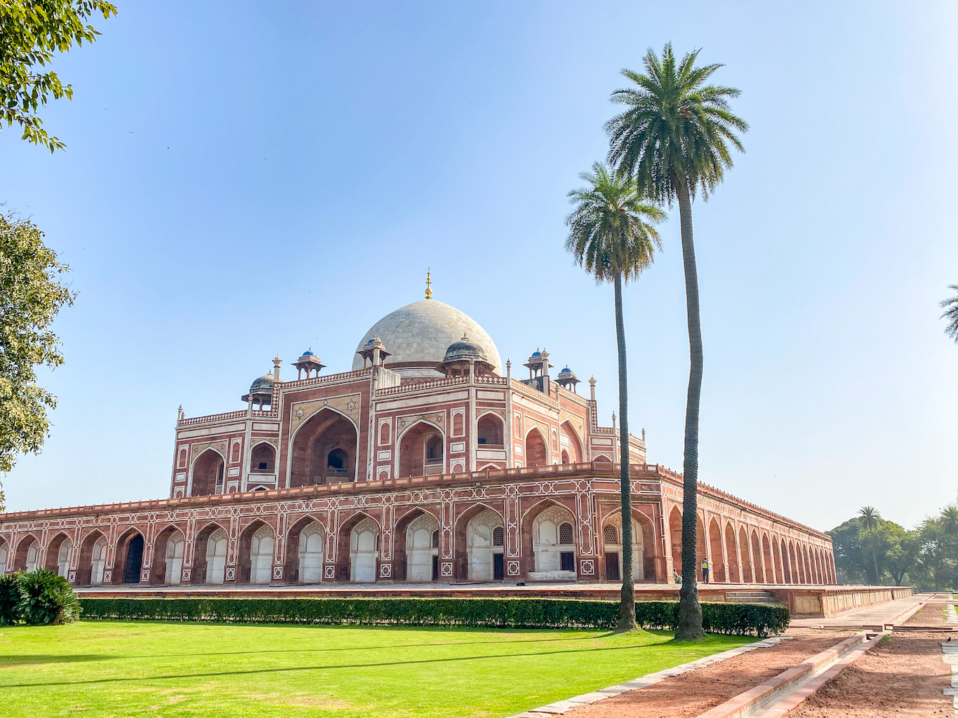 Golden Triangle India Itinerary, Humayan's Tomb from outside in Delhi