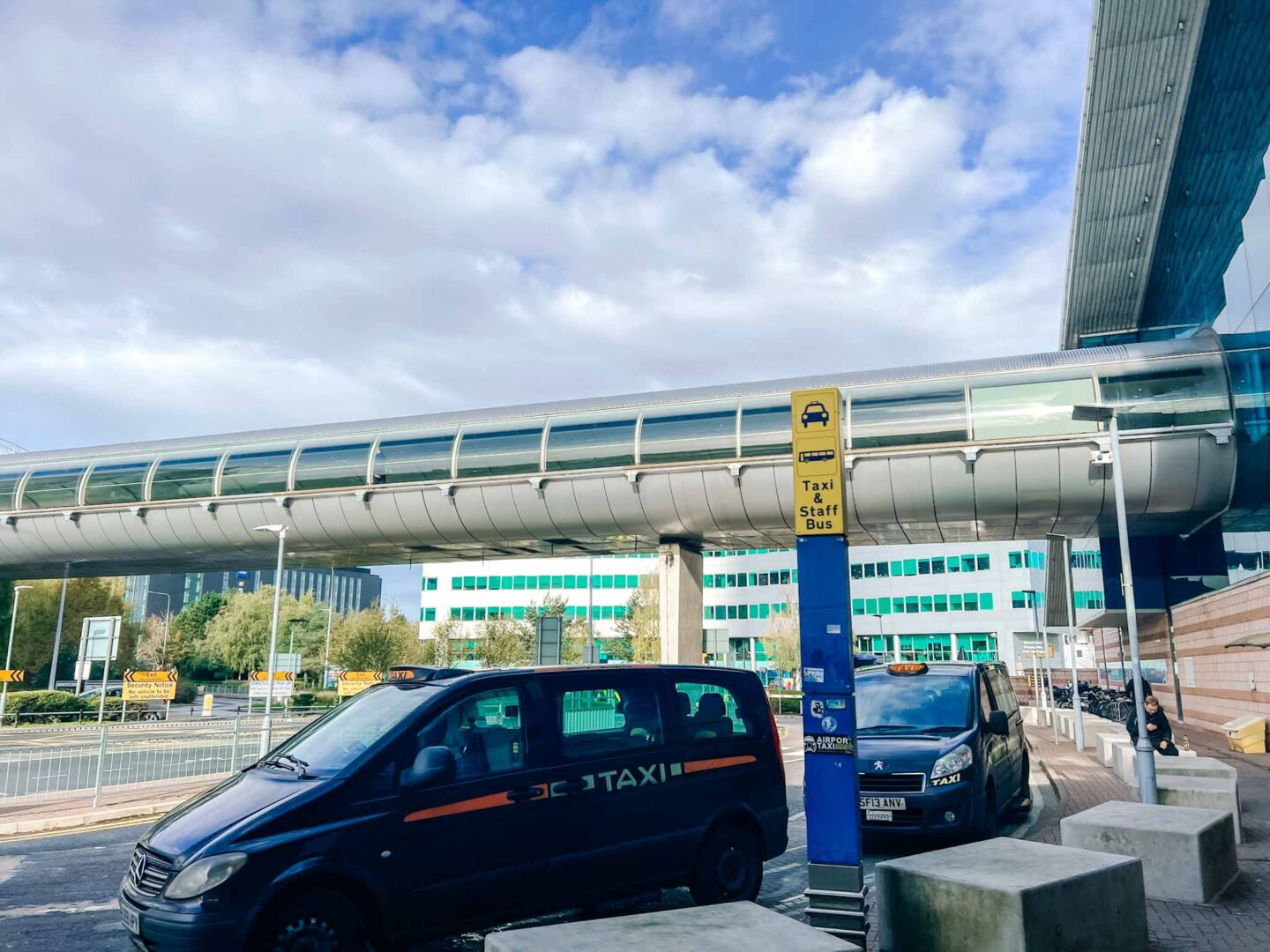 Things to do near Manchester Airport, taxis outside Manchester Airport