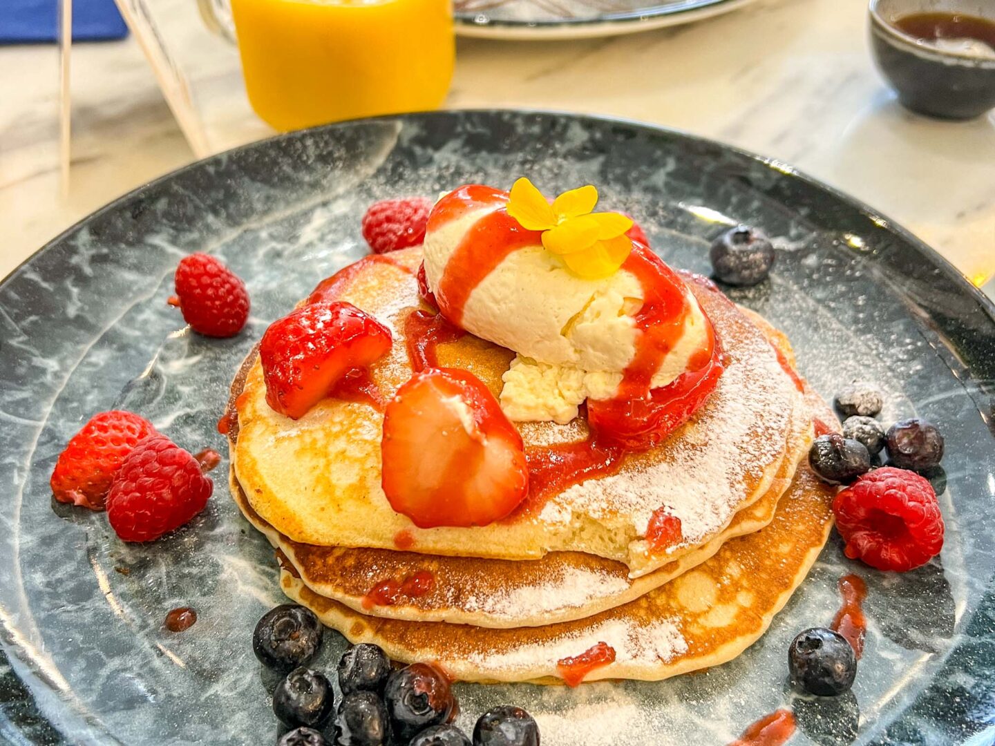 Things to do near Manchester Airport, pancakes from Juniper