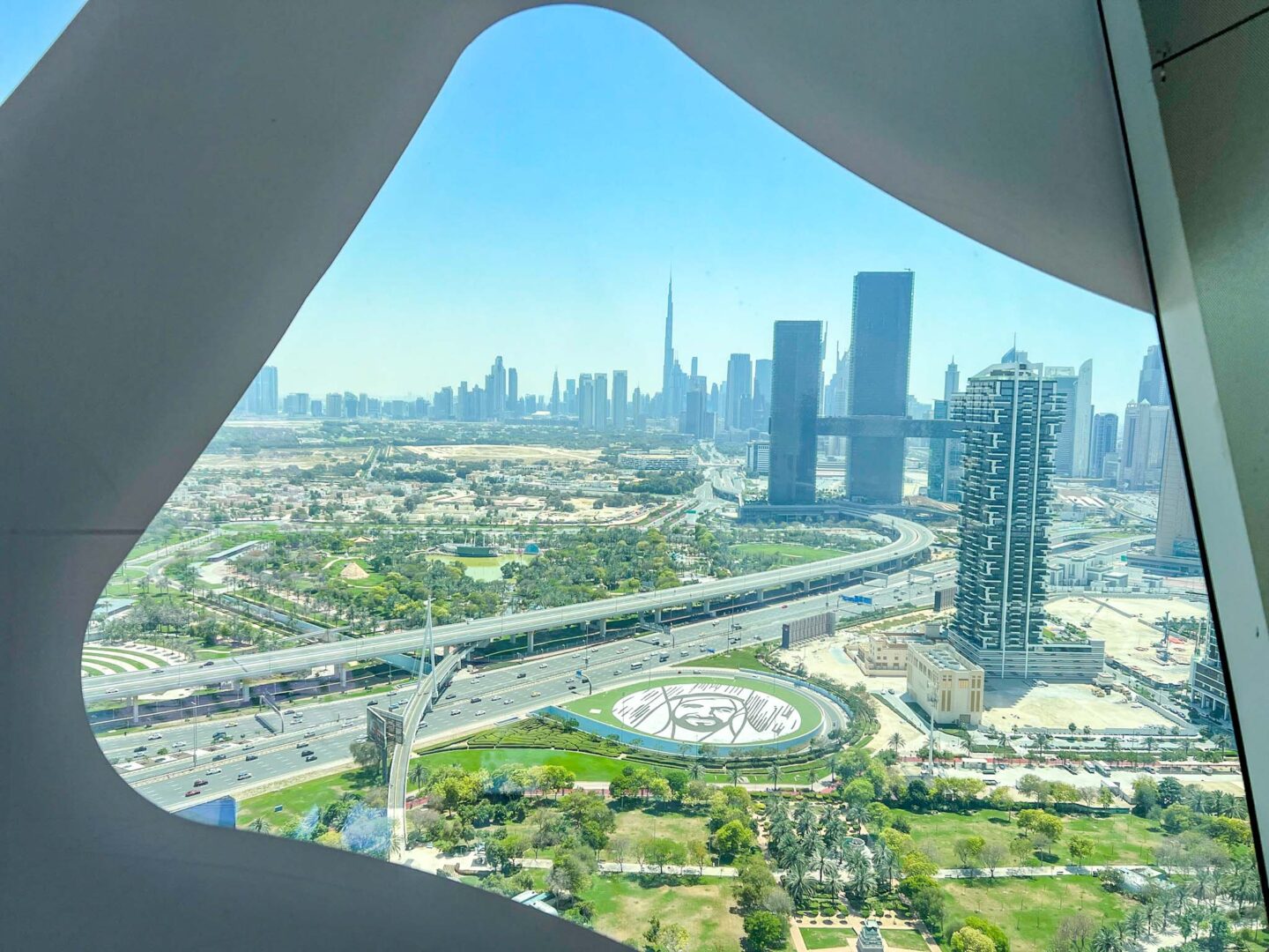 view from the Dubai Frame, 5 Day Dubai itinerary