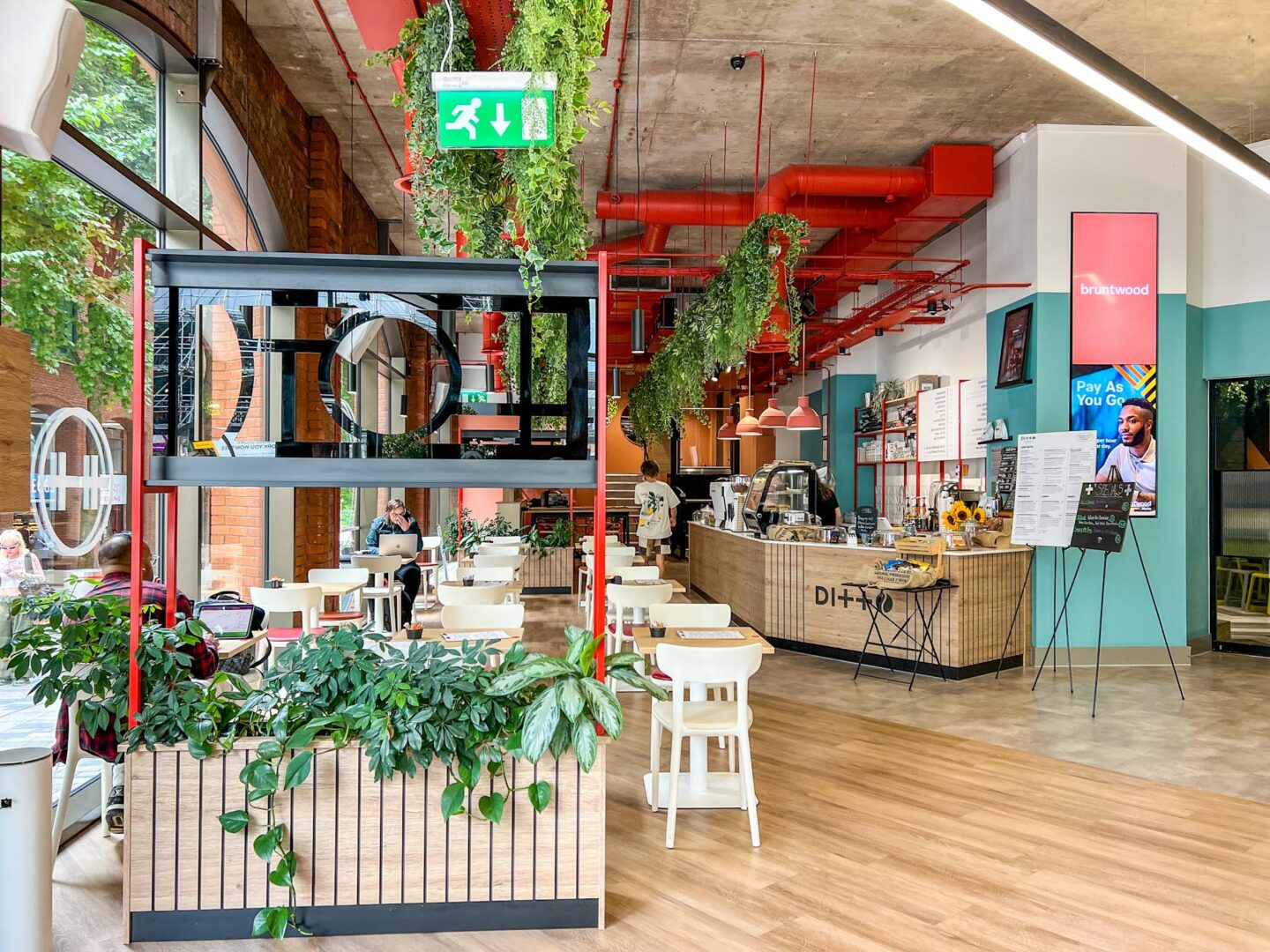 inside Ditto Cafe Manchester, Manchester cafes to work from, 