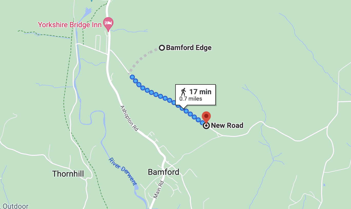 Bamford Edge map walk, Easy Walks Peak District, 