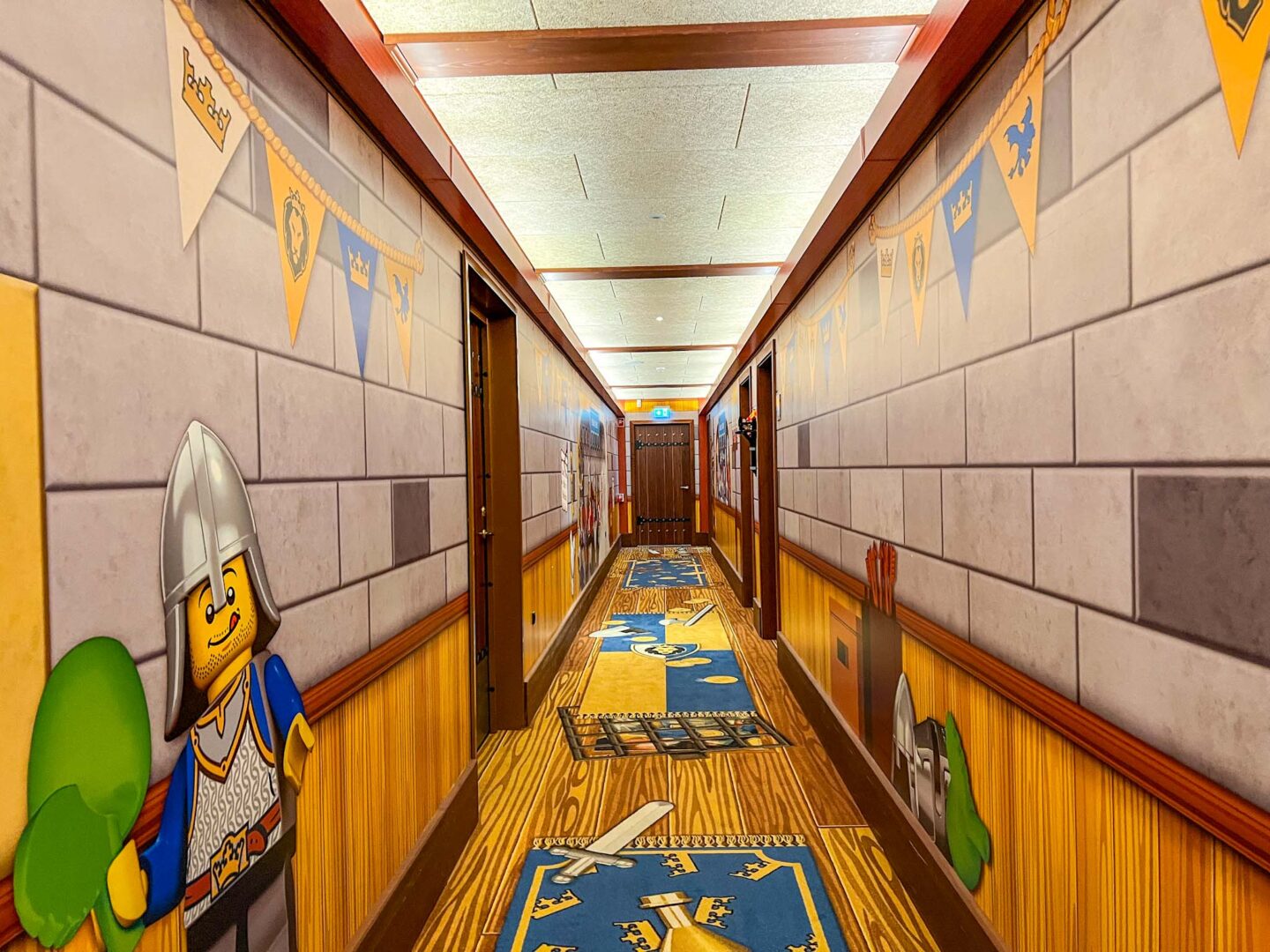 how to visit LEGOLAND Billund, corridor inside l LEGOLAND Castle Hotel