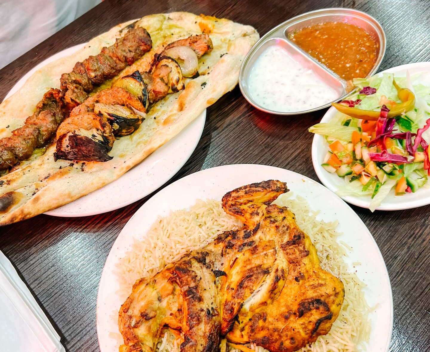 chicken, kebab and rice from Afghan Cuisine, Best curry mile restaurants, 