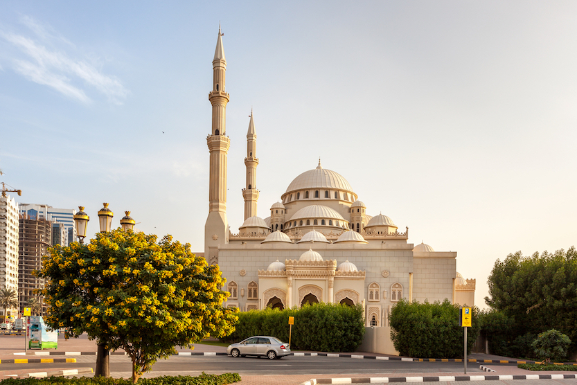 Sharjah Mosque, excursions from Dubai