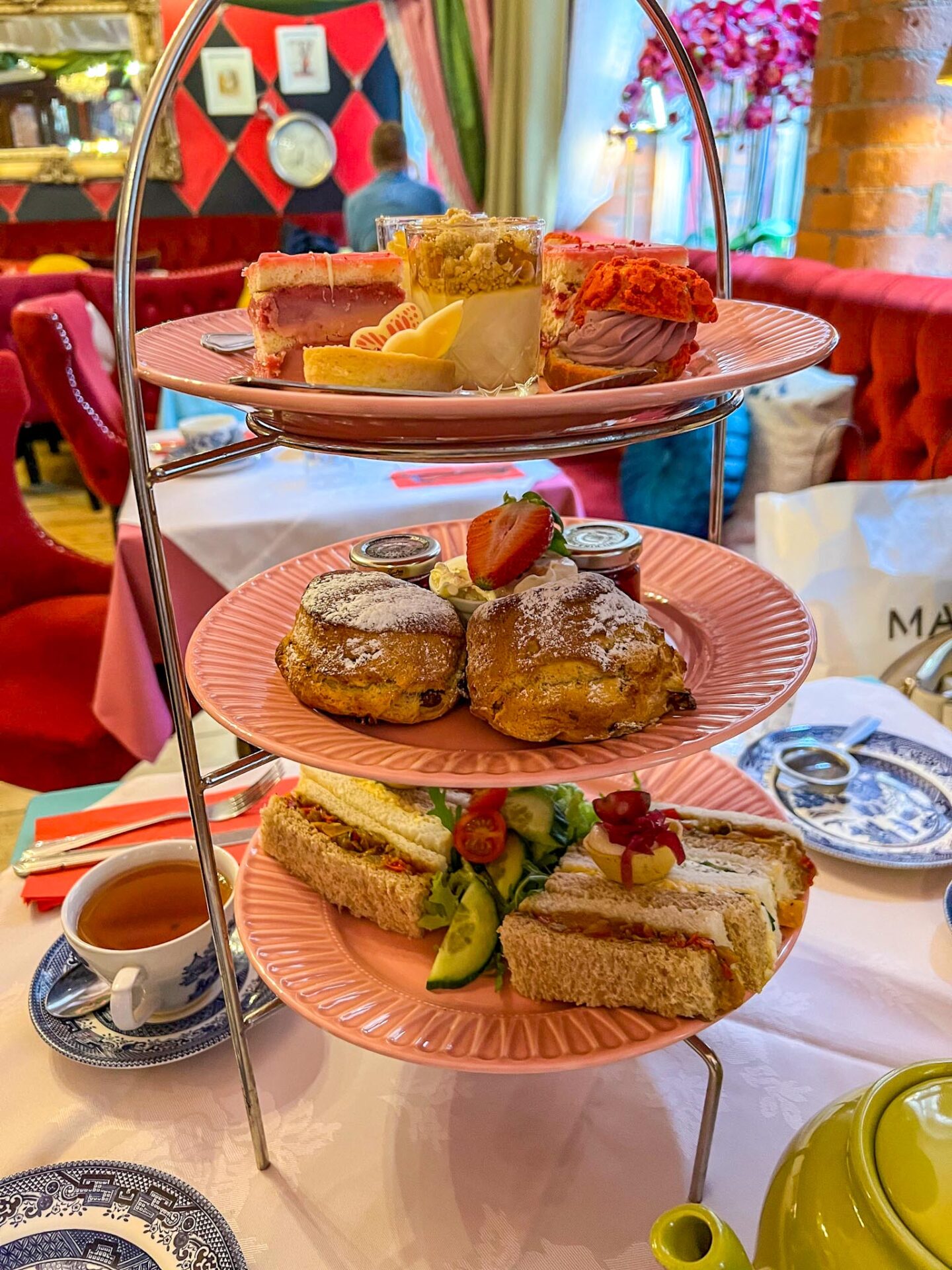 Things to do in manchester in the rain, afternoon tea from Richmond Tea Rooms in Manchester
