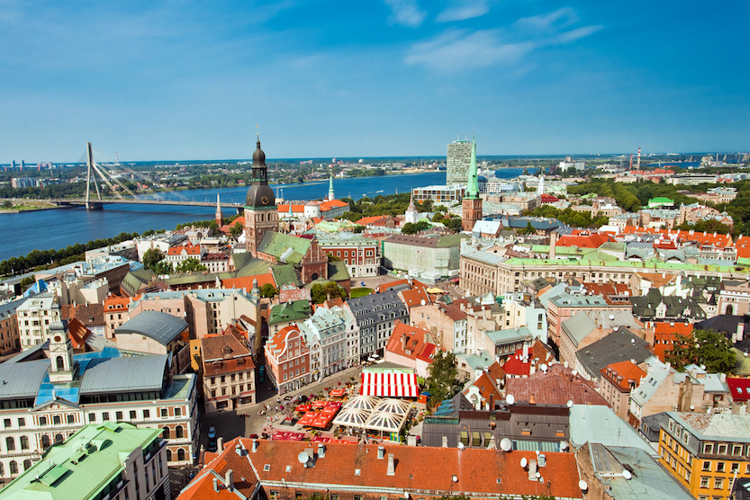 Things to do in Riga, panoramic view of city Riga,