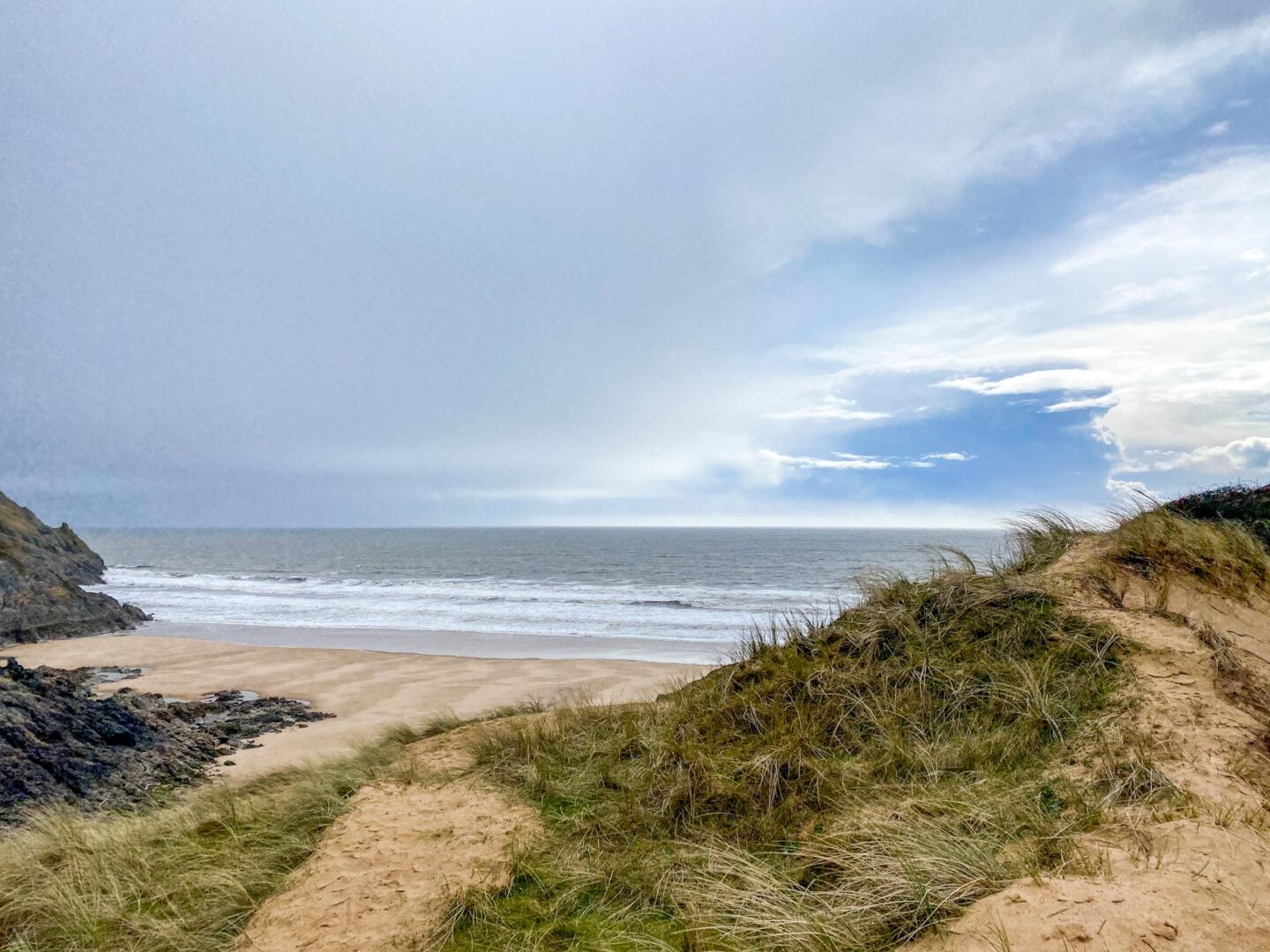 best beaches in South Wales,  Three Cliff Bay Beach Side