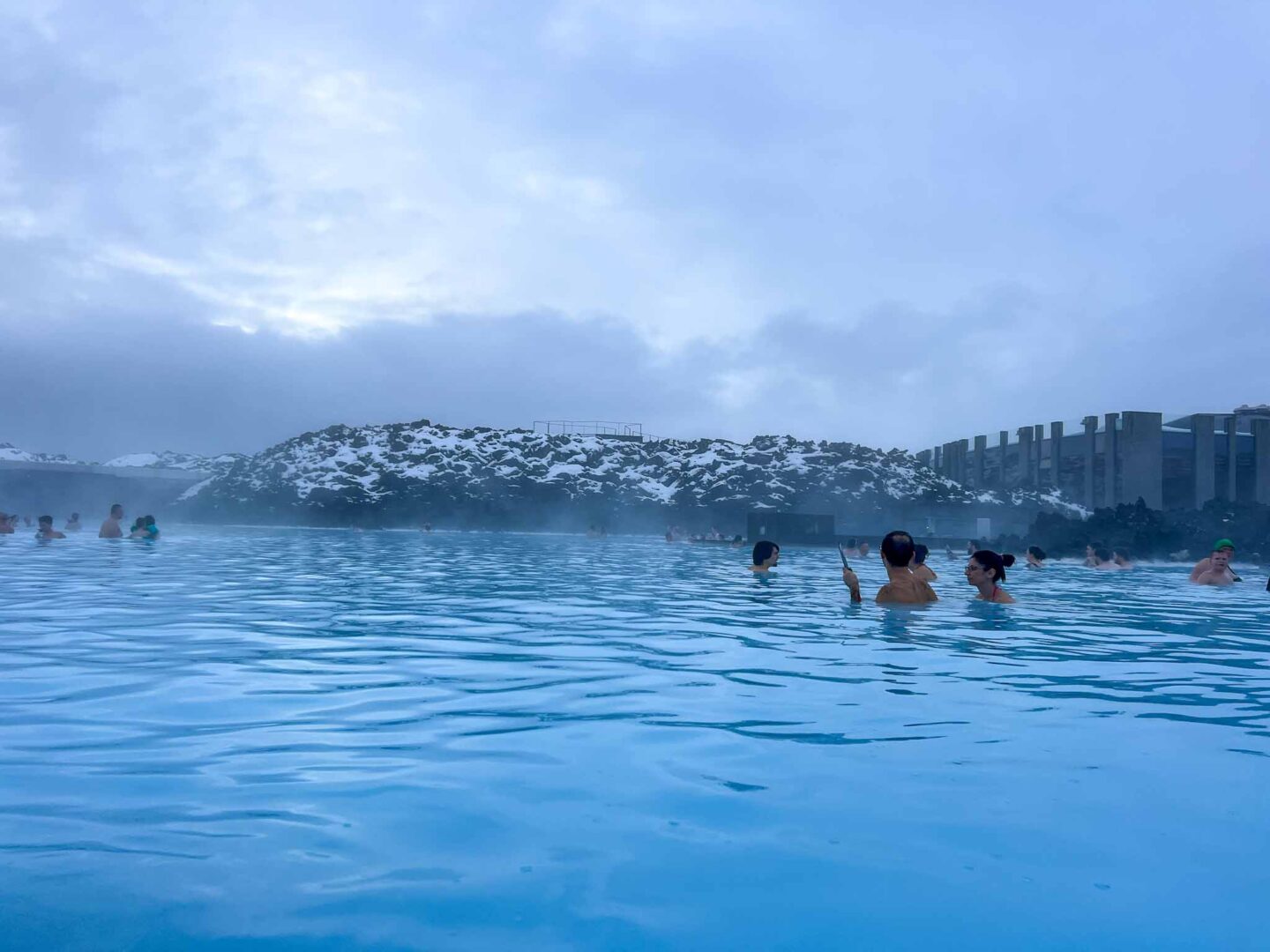 The Wandering Quinn Travel Blog what to wear in Iceland in winter, blue lagoon in winter in iceland