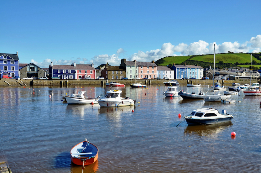 Things to do in Wales in Spring, Aberaeron Harbour for crabbing in Wales