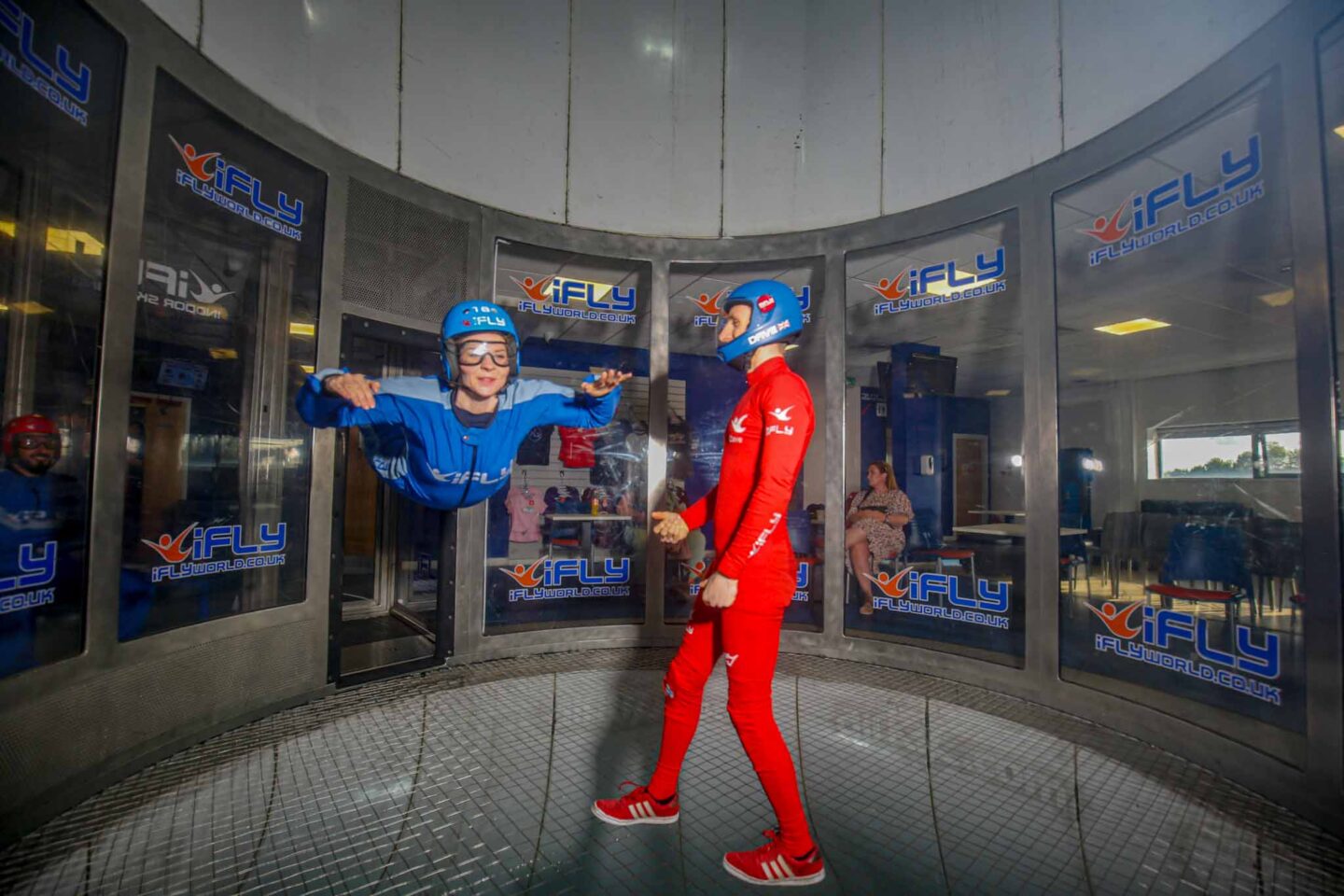 indoor activities in manchester, Women at indoor skydive iFly Manchester