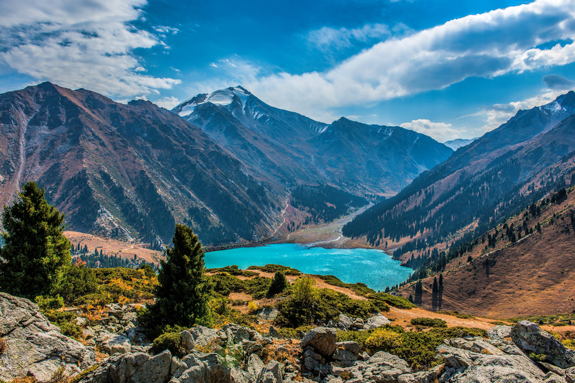 Best countries to visit in August, mountains in Almaty Kazakstan