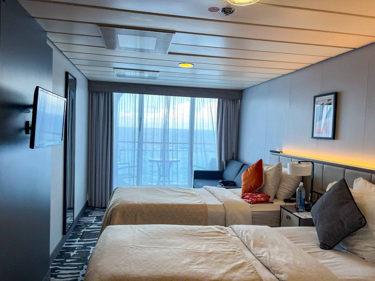 The Wandering Quinn Travel Blog Tui cruise review, inside the Deluxe Balcony Cabin onboard Marella Discovery 2