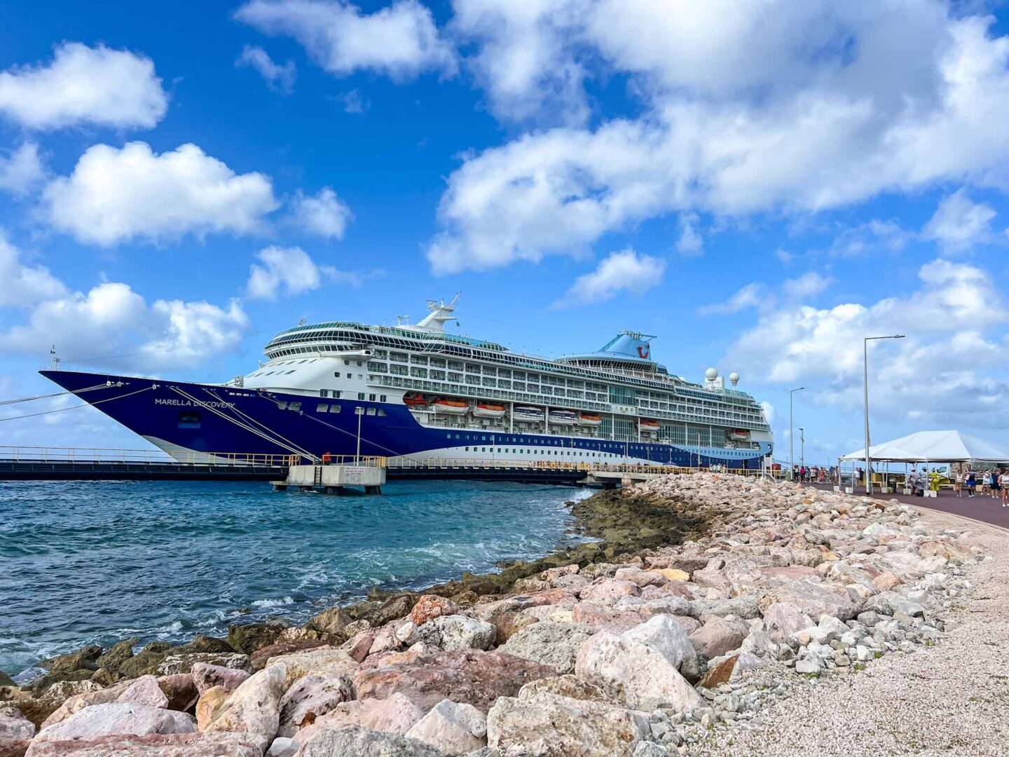 The Wandering Quinn Travel Blog Tui cruise review, Marella Discovery 2 ship on the water