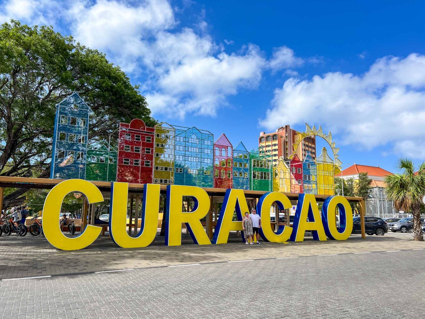 The Wandering Quinn Travel Blog how to see islands on a Caribbean cruise, Curacao sign