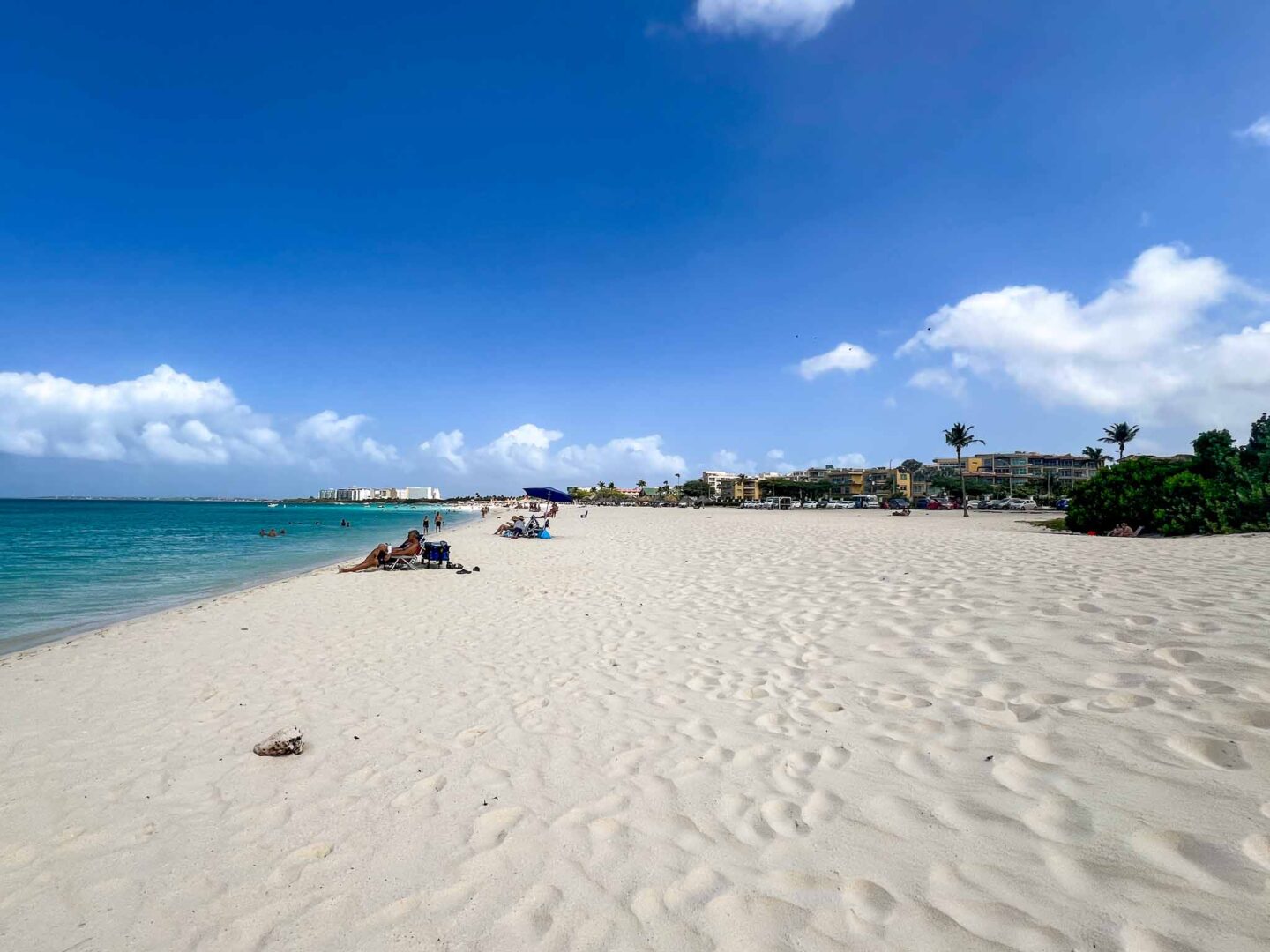 The Wandering Quinn Travel Blog how to see islands on a Caribbean cruise, quieter end of Eagle Beach Aruba