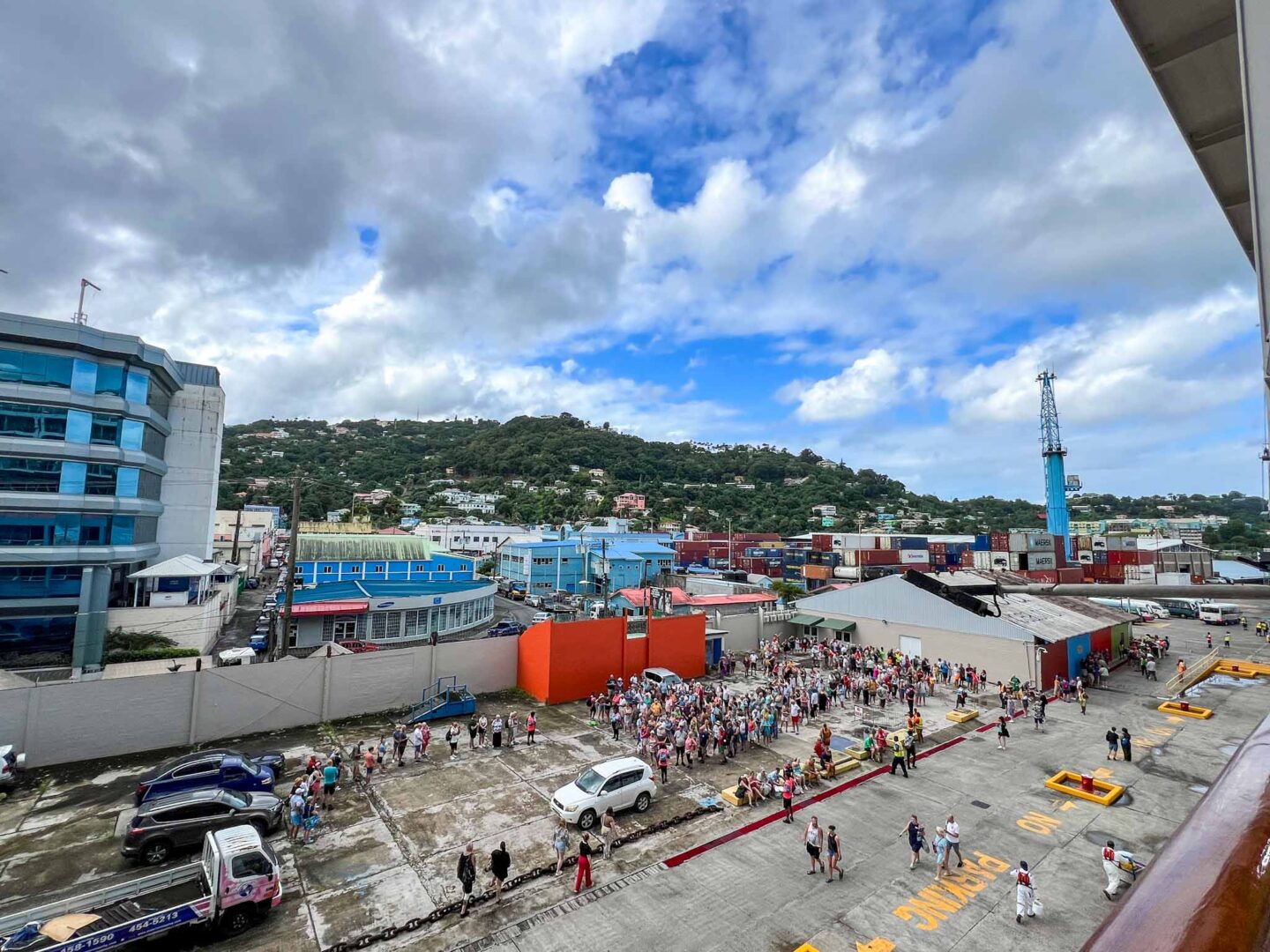 The Wandering Quinn Travel Blog how to see islands on a Caribbean cruise, Castries St Lucia port from ship