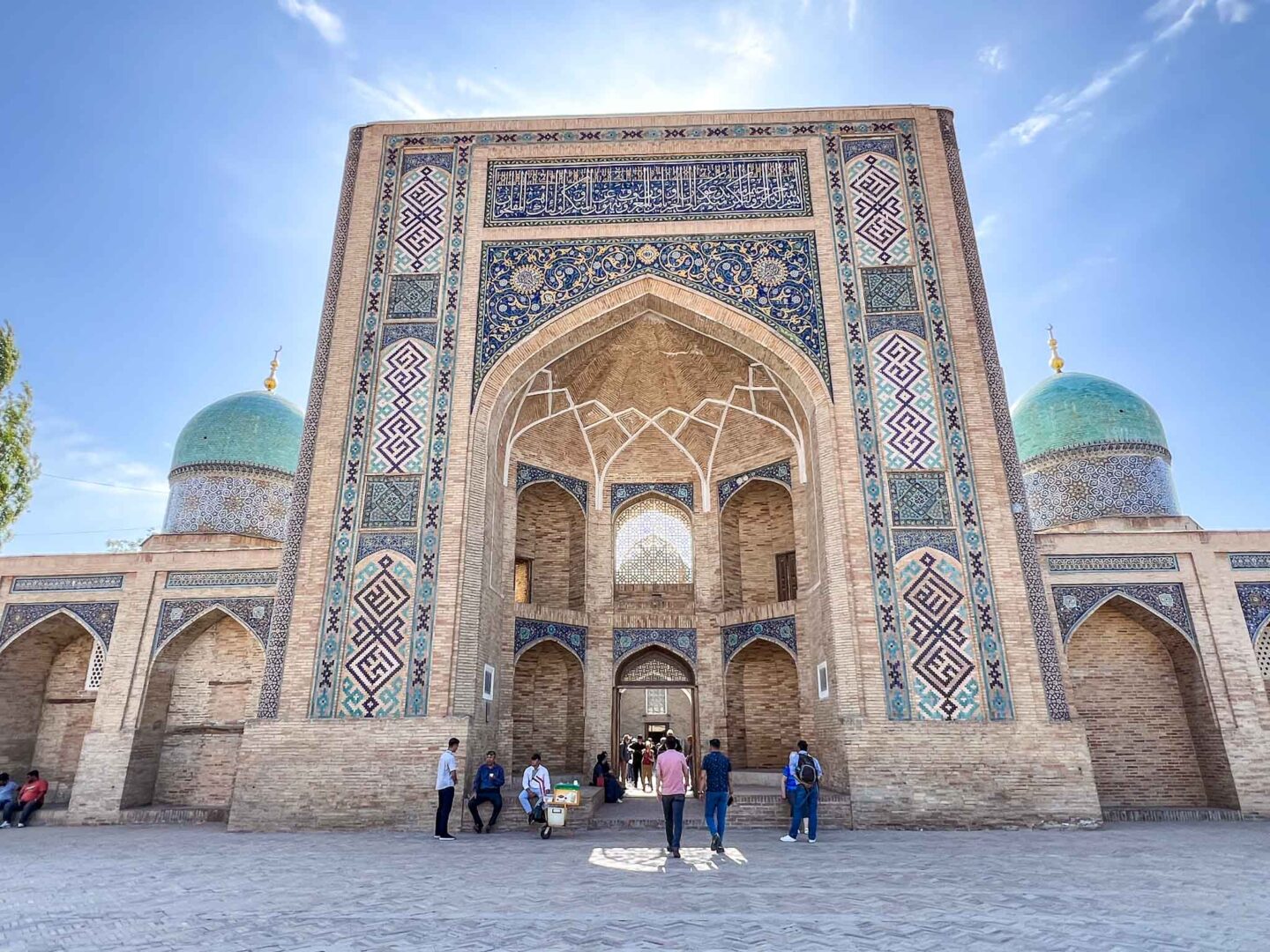 The Wandering Quinn Travel Blog What to wear Uzbekistan, mosque entrance in Tashkent