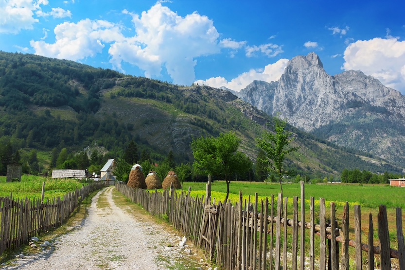 The Wandering Quinn Travel Blog one day in Theth Albania,  footpath on Valbona Hike