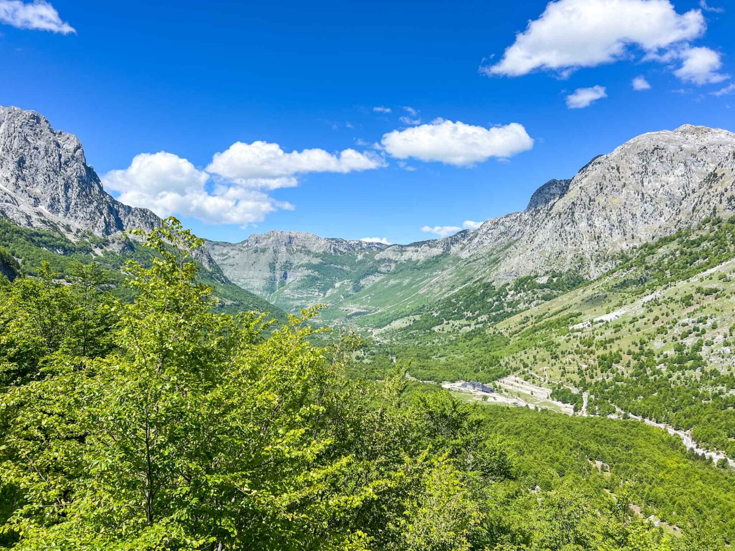 The Wandering Quinn Travel Blog one day in Theth Albania,  view of Theth National Park driving to Theth