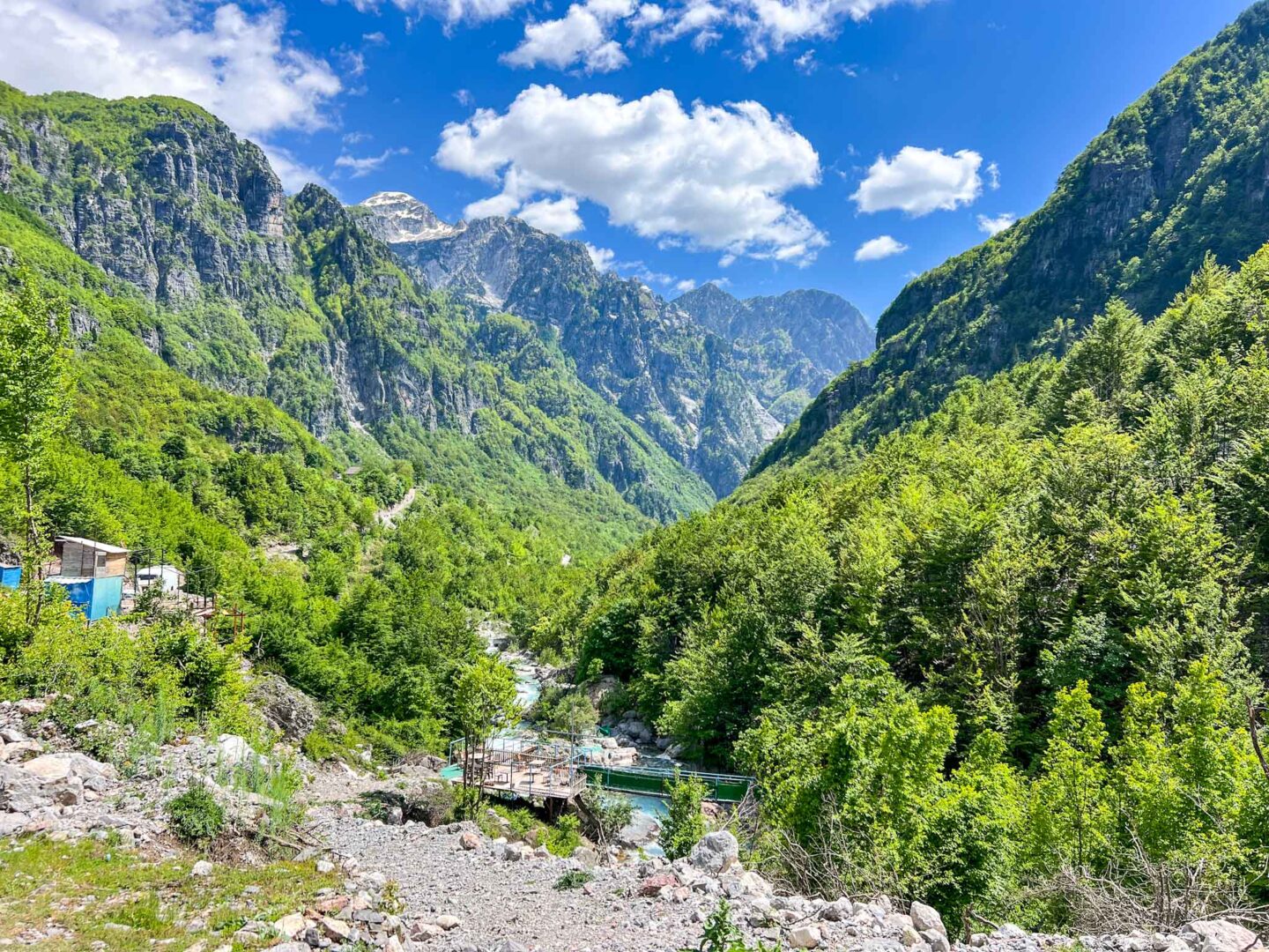 The Wandering Quinn Travel Blog one day in Theth Albania, river in Theth Albania