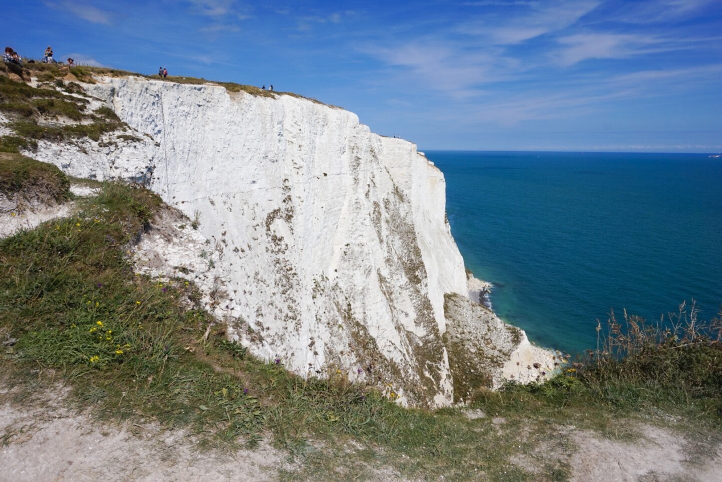 The Wandering Quinn Travel Blog White Cliffs of Dover views on sunny day