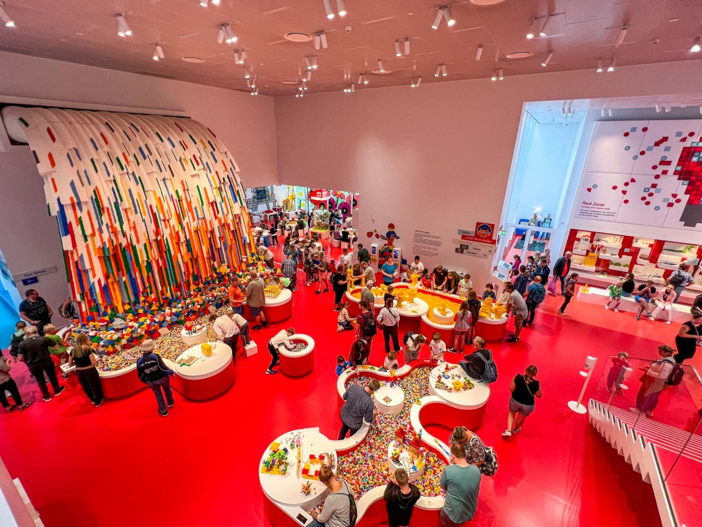 The Wandering Quinn Travel Blog things to do in Billund, inside LEGO house red room