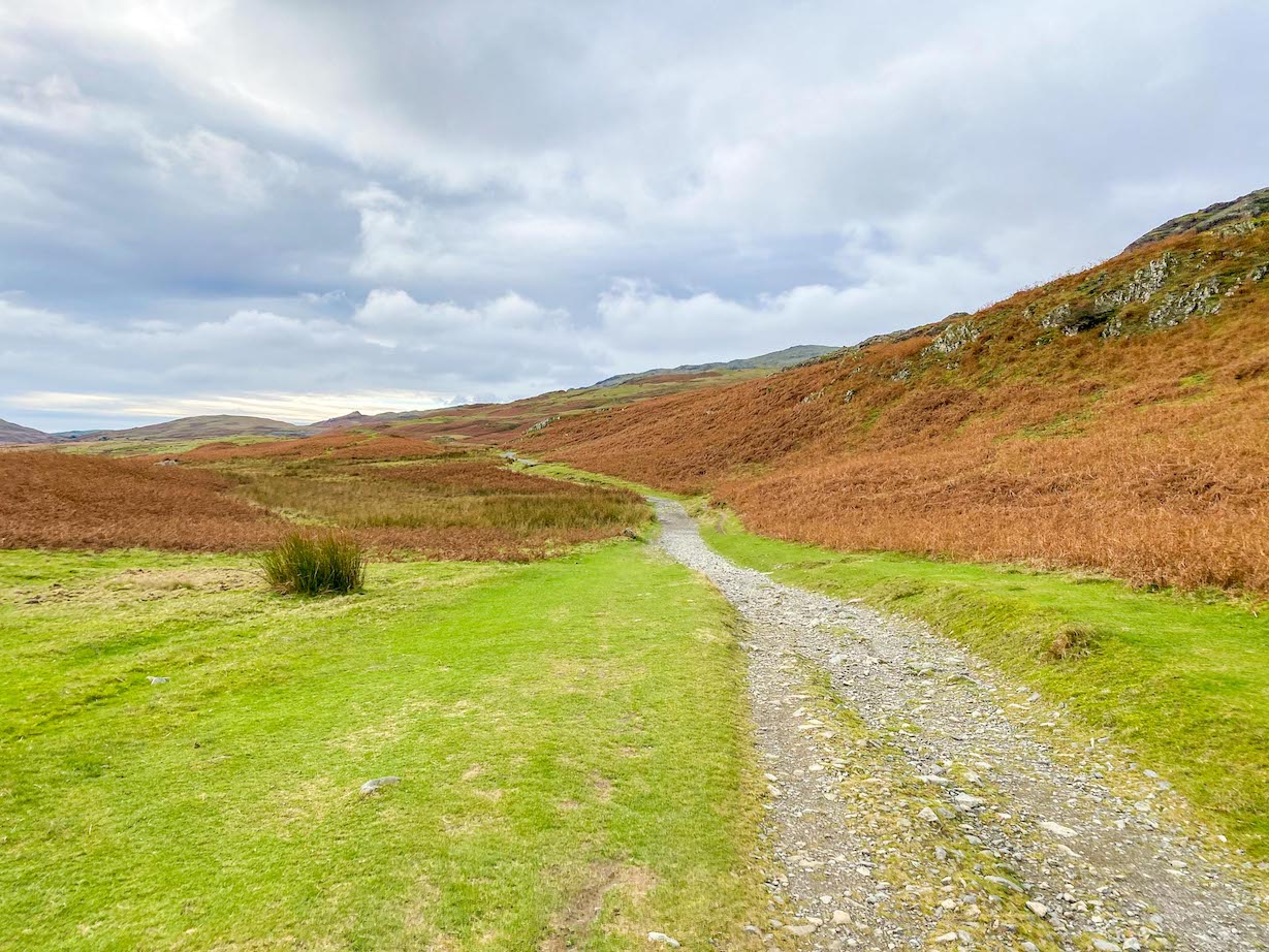 Footpath from car park to do Old Man of Coniston Circular Walk