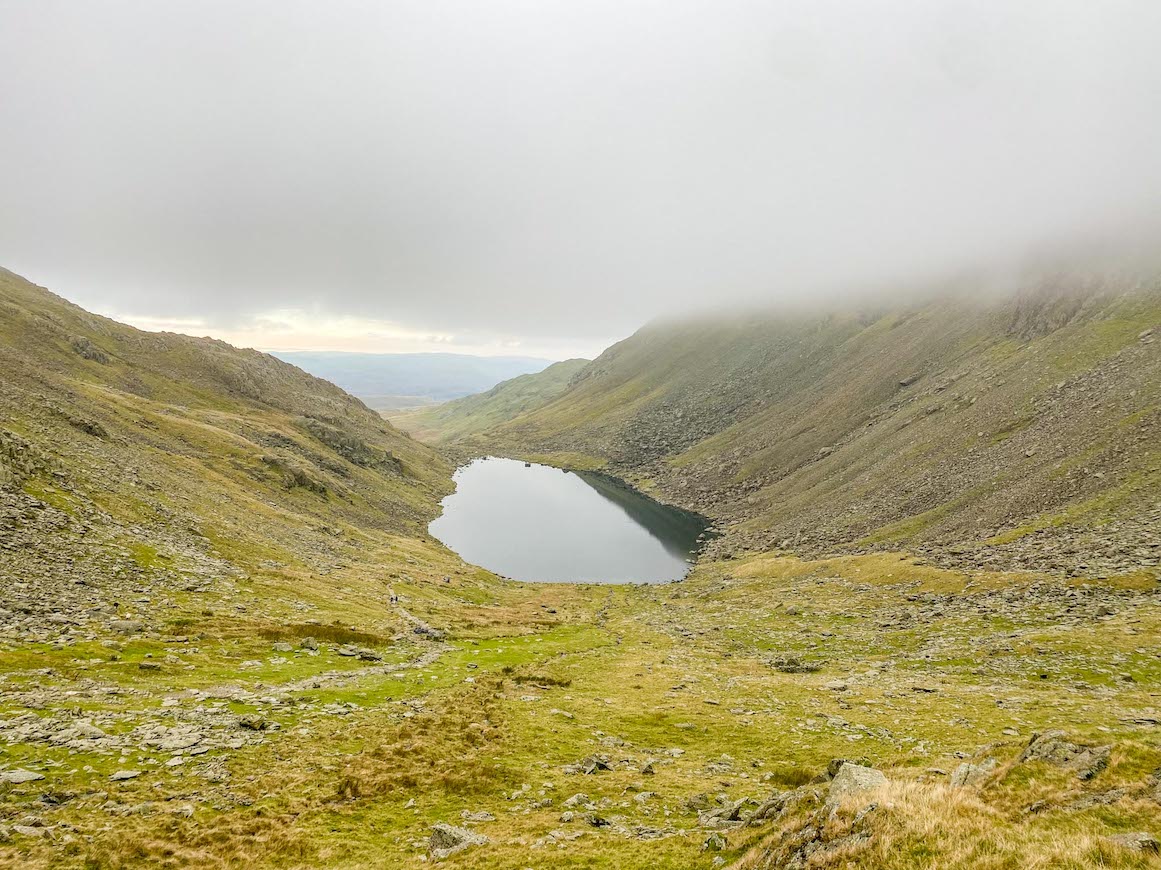 Goats water view on the Old Man of Coniston Circular Walk