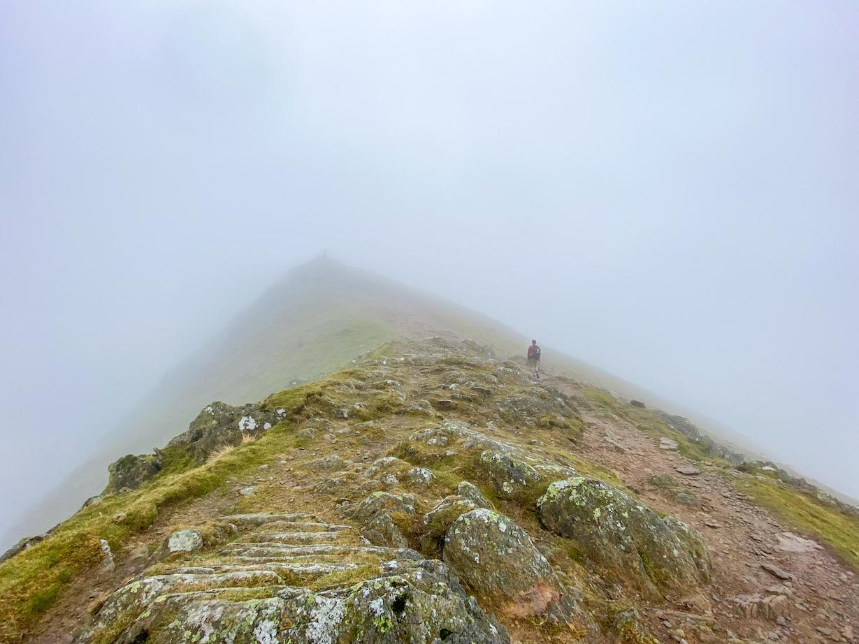 ridge to the top of the Old Man of Coniston Circular Walk