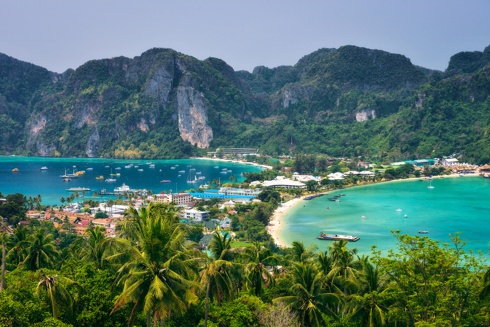viewpoint of phi phi island, best places to travel in asia in December and January 