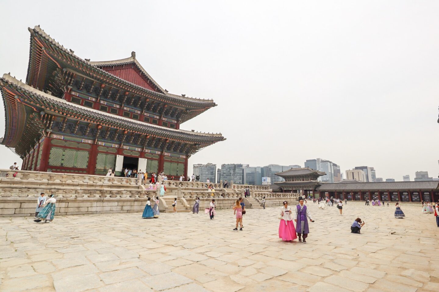 best countries to visit in May, cloudy day in Seoul in may