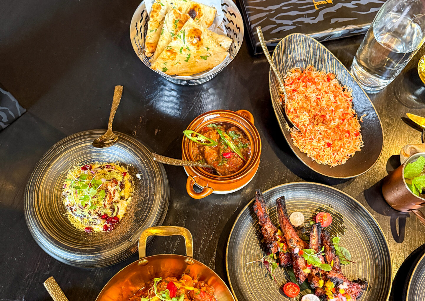 Indian food from Tyga restaurant manchester city centre