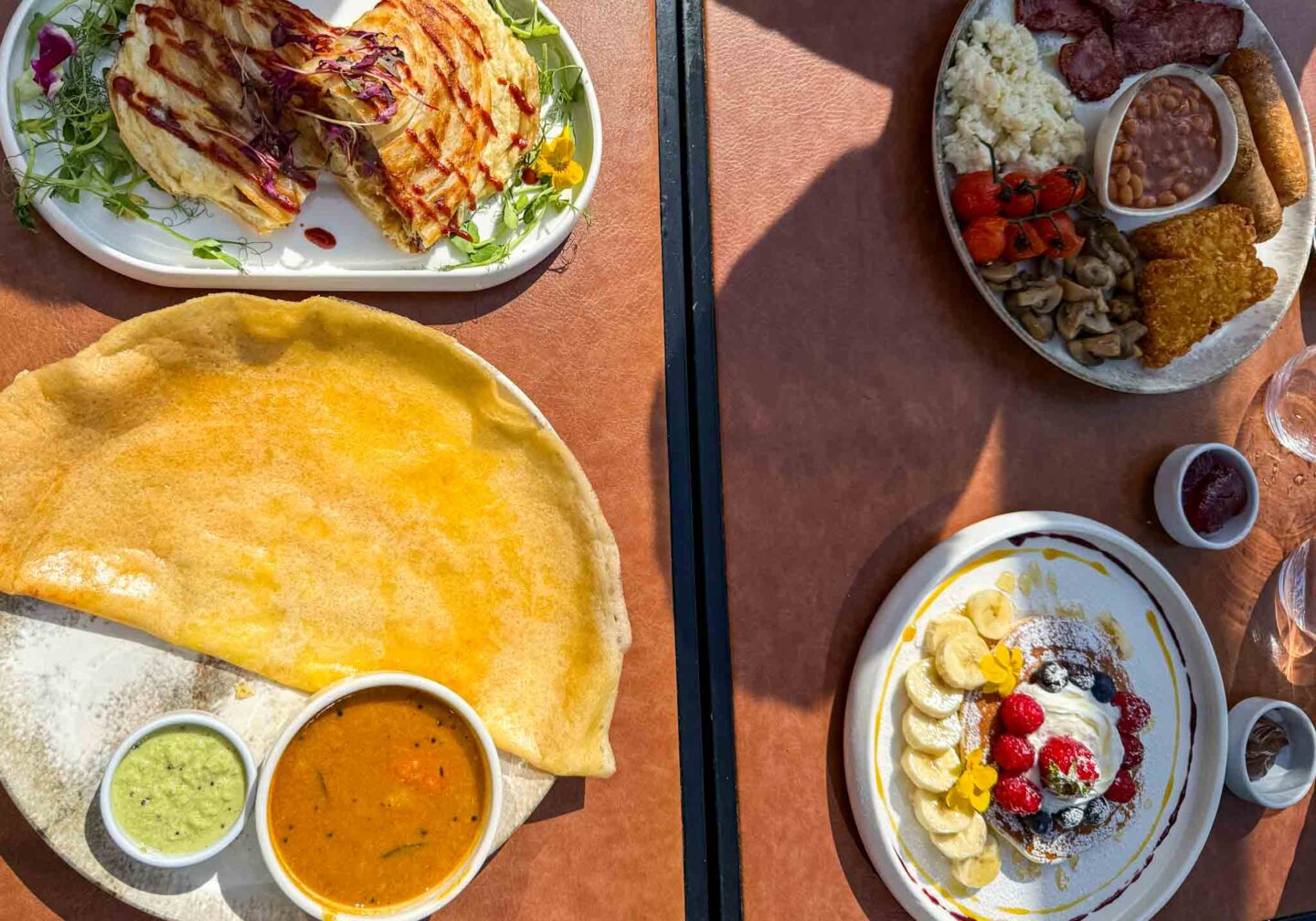 halal brunch manchester, brunch dishes at Sip N Spice Wilsmlow