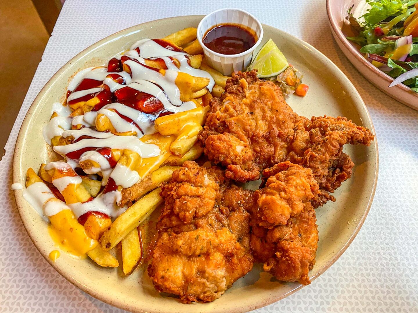 best halal restaurants manchester, fried chicken and chips from Yard and Coop