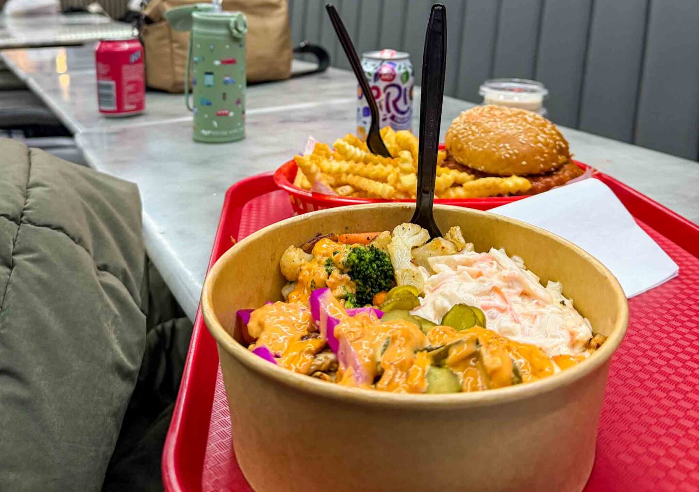 best halal restaurants manchester, Hen Bowl and Burger from Cluck Inn