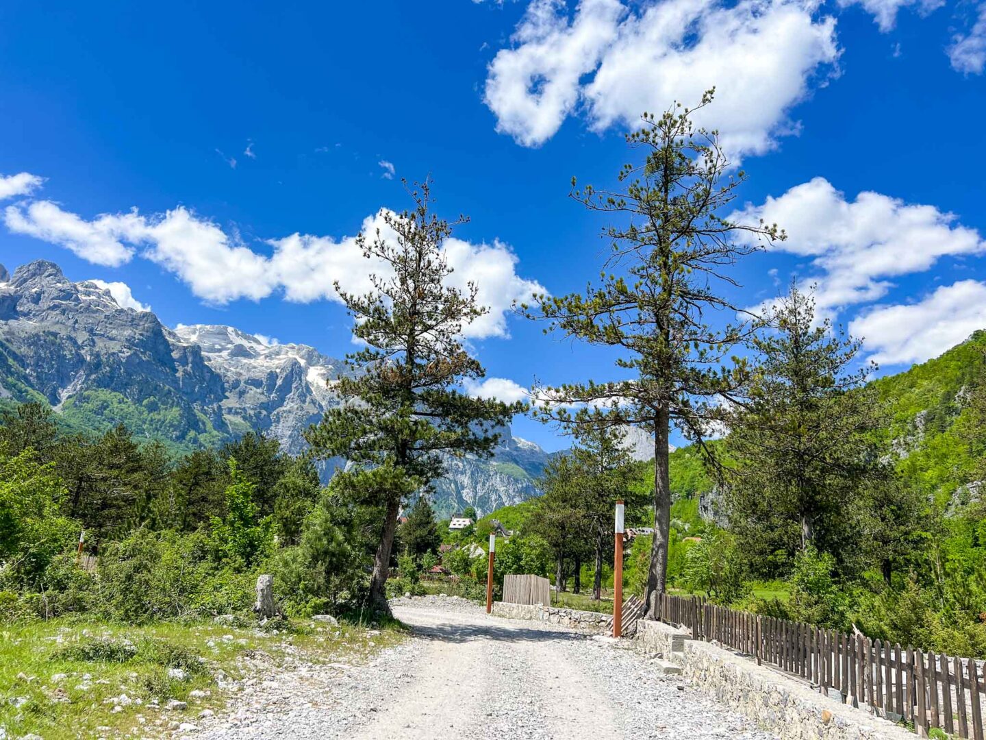 best places to go in June europe, Theth village and hiking path in Albanian mountains