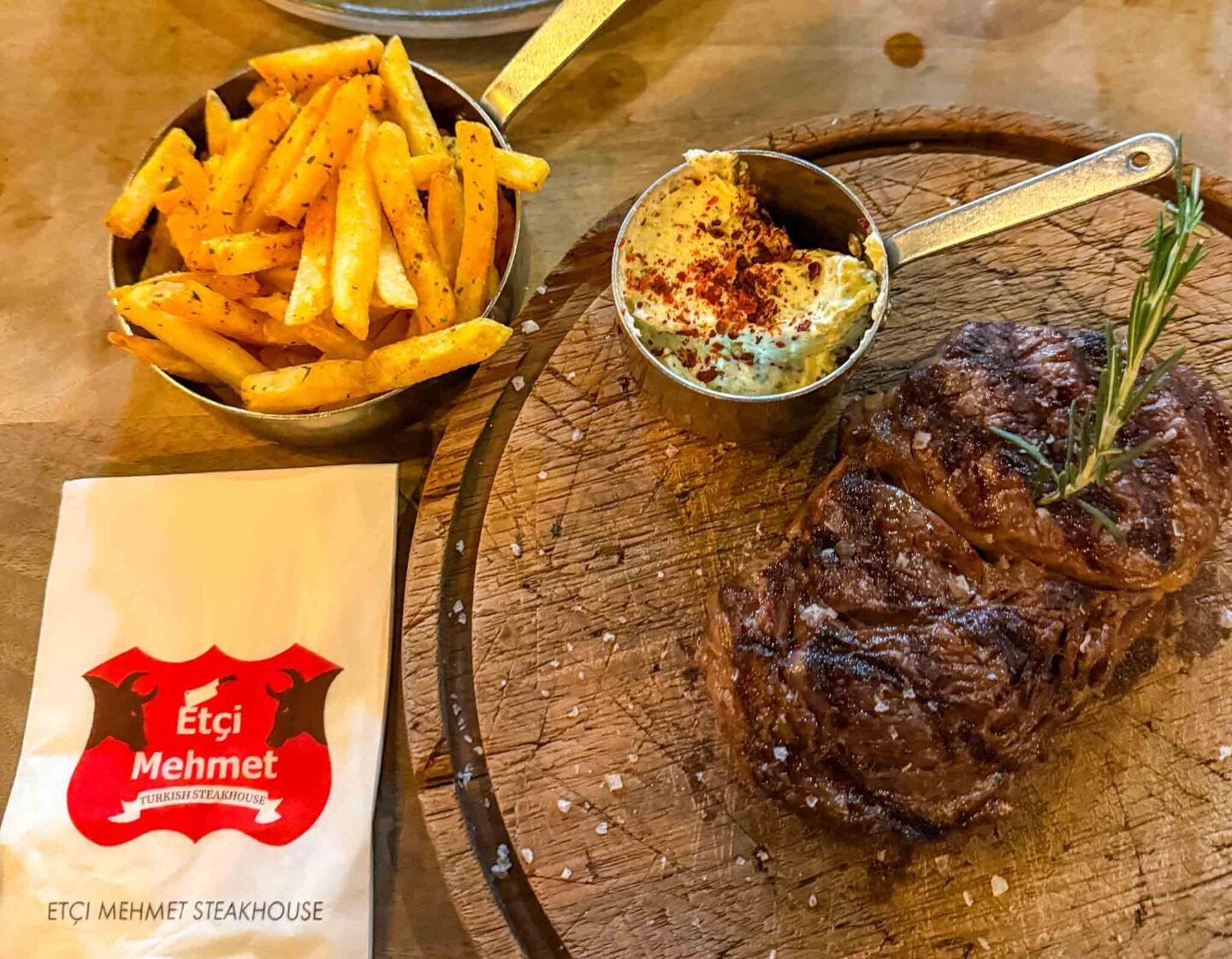 best halal restaurants manchester, steak and chips from Etci Mehmet