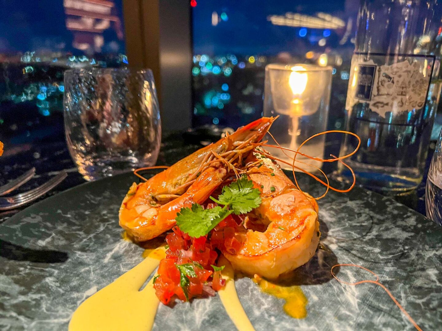 best halal restaurants manchester, Prawns from 20 Stories Manchester