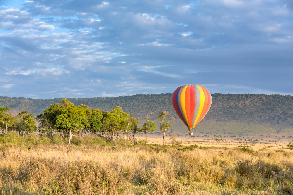 best countries to visit in October, Massi Mara hot air balloon