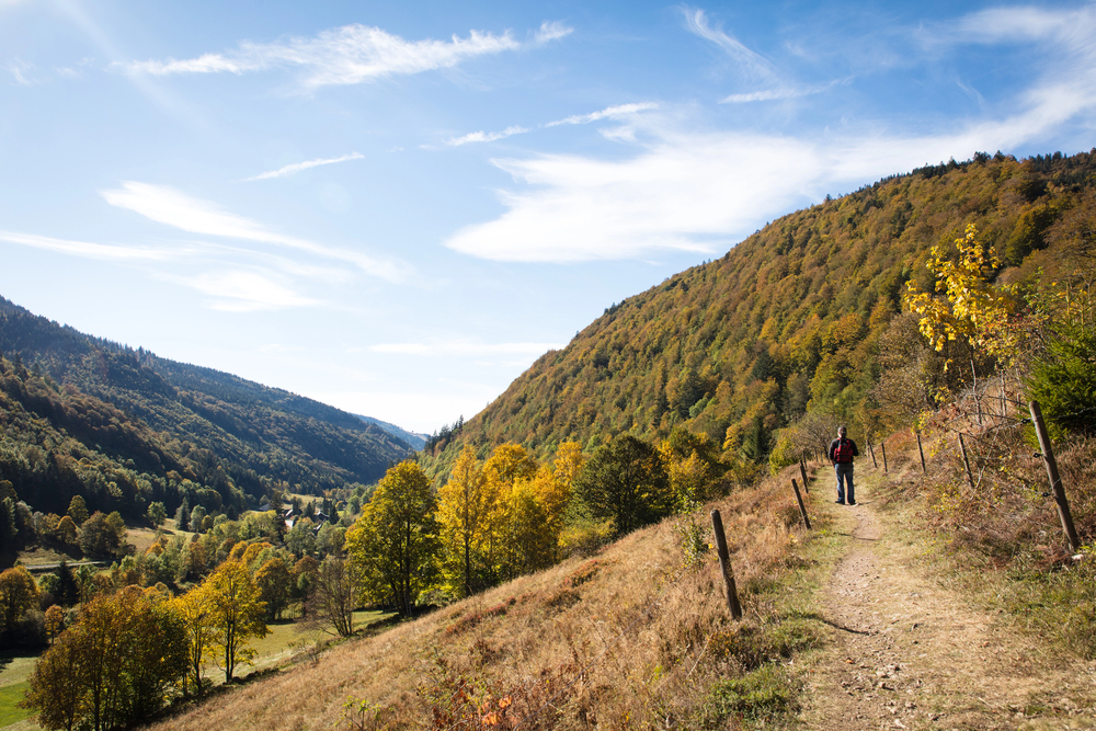 best places to visit in Europe in October, Black Forest countryside in October with autumn colours