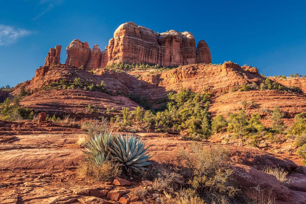 best places to visit in North America in October,  Cathedral Rock in Sedona, Arizona and Red Rock State Park.