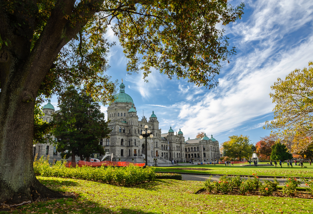 best places to visit in North America in October, Building in Victoria, British Columbia