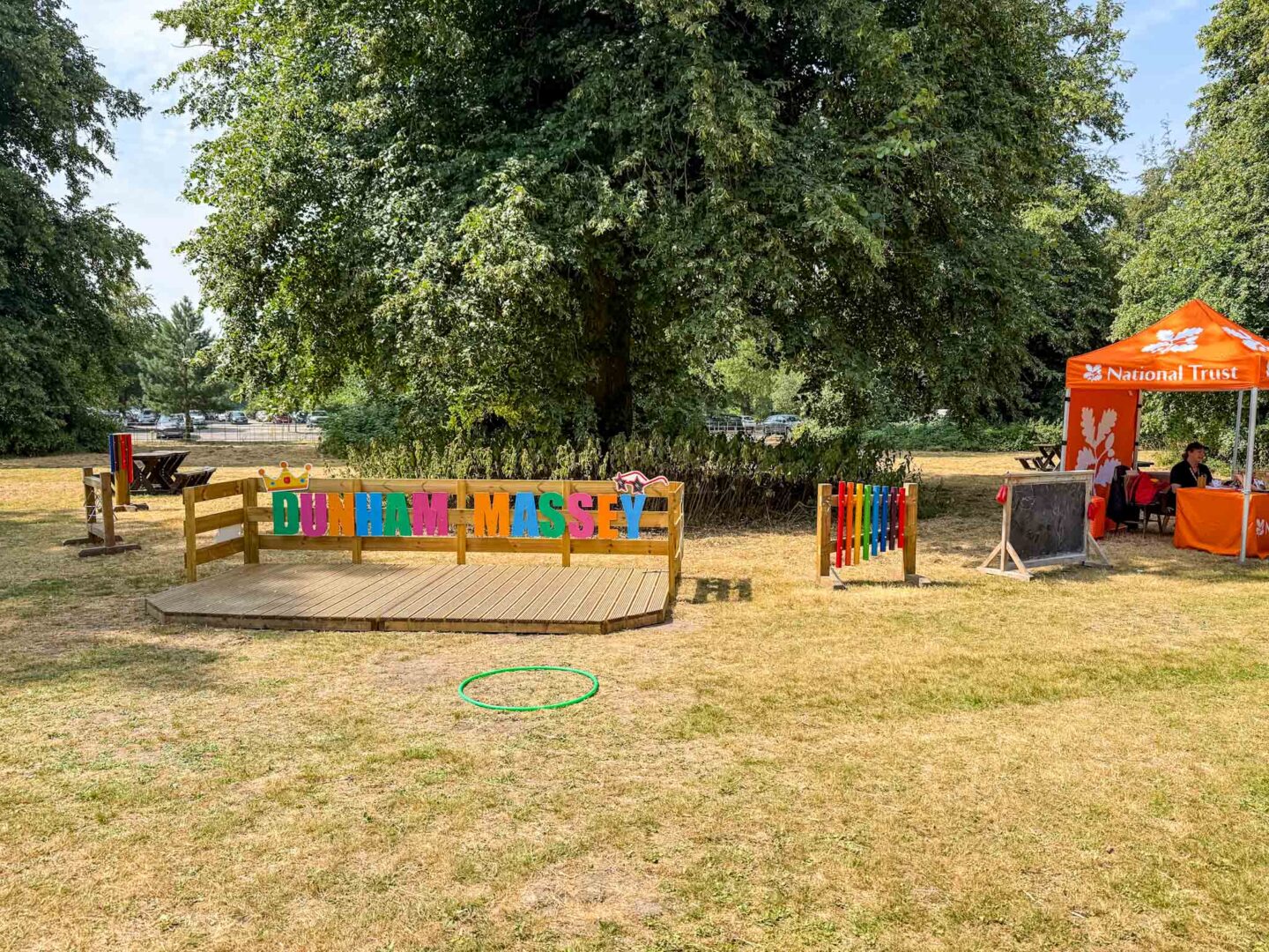 Cheshire days out, Dunham Massey summer of play set up