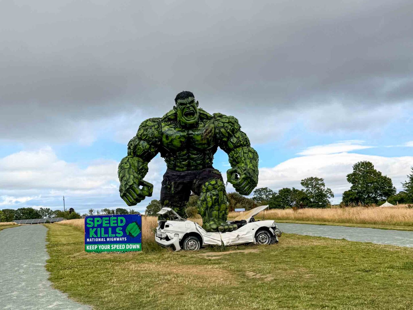Family days out Cheshire, The Hulk Sculpture at British Ironworks Centre