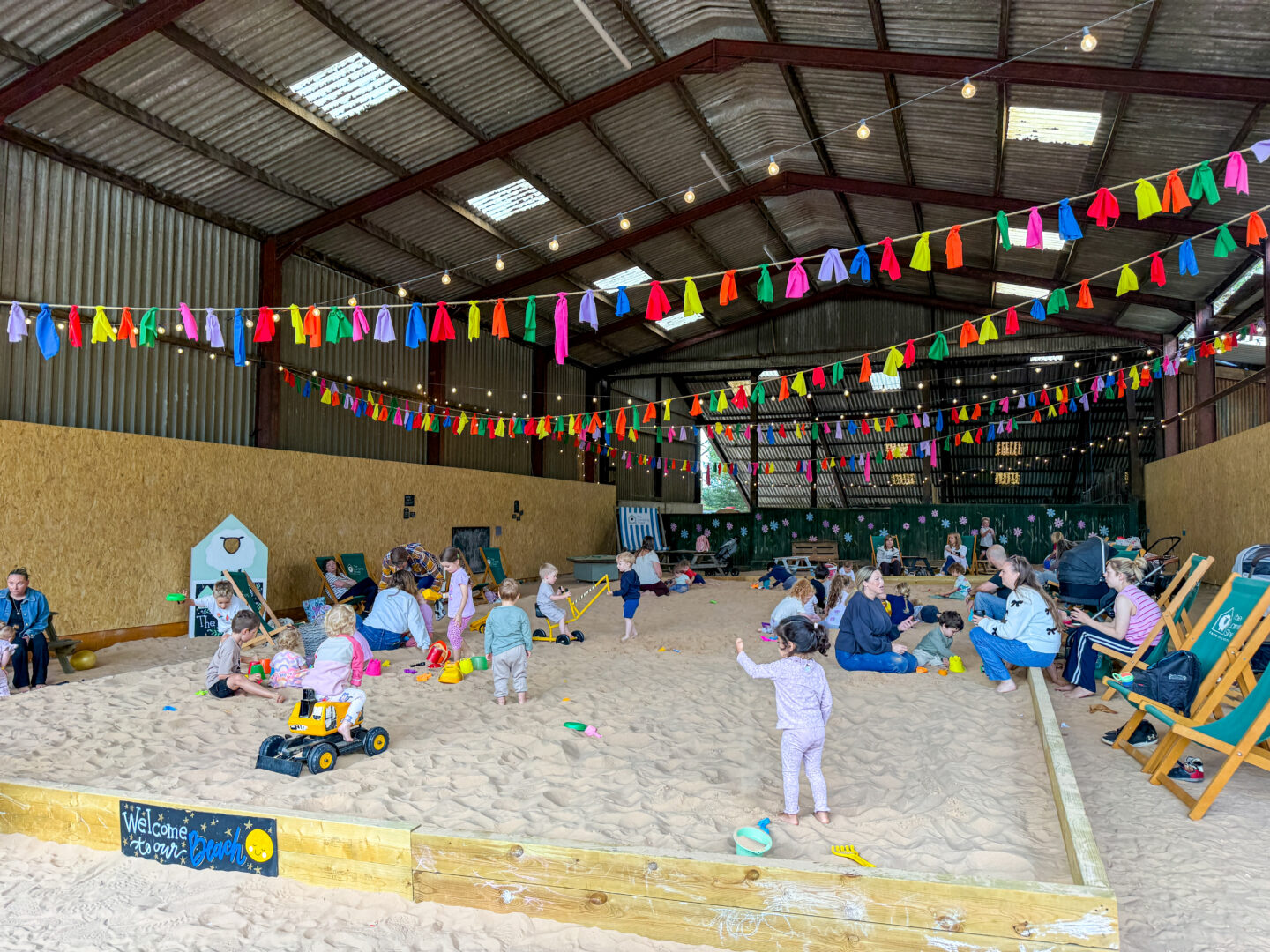 the lambing shed summer beach, family days out in Cheshire