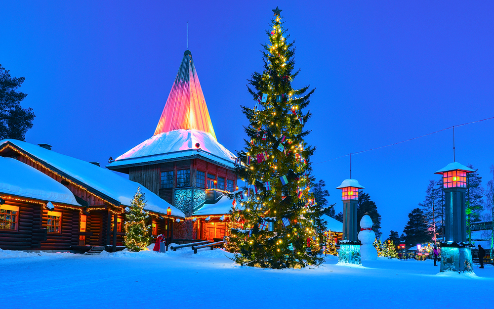 Lapland Santa Claus village in December, best countries to visit in December,